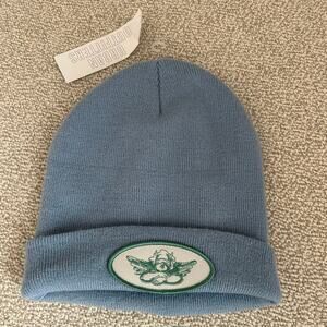 NWT Boys Lie Urban Outfitters Beanie Hat Ribbed Baby Pastel Blue Angel Cherub OS